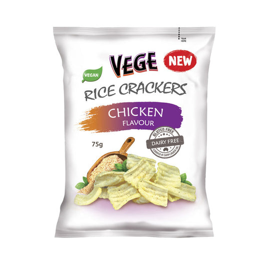 Vege Rice Crackers Chicken Flavour | 75g