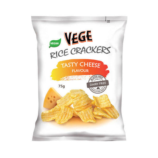 Vege Rice Crackers Tasty Cheese Flavour | 75g