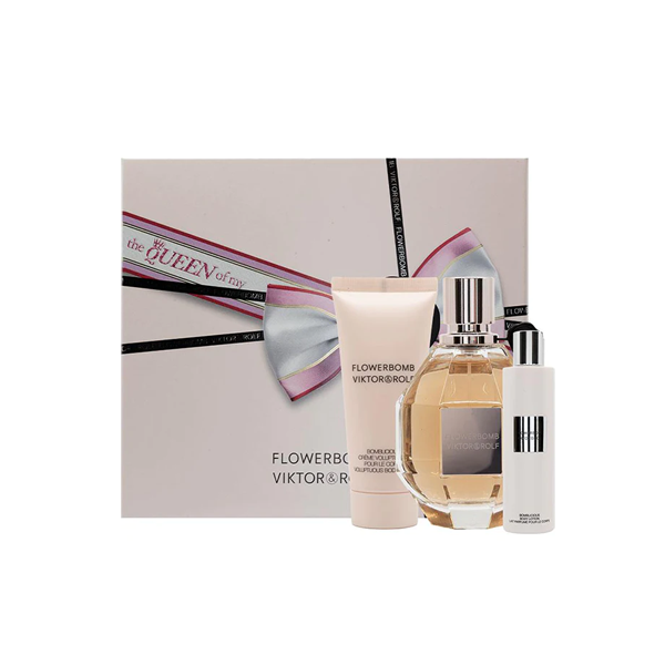 Viktor & Rolf Flowerbomb Eau De Parfum 100ml 3 Piece Set