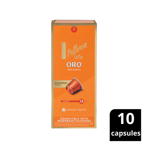 Vittoria Oro Nespresso Compatible Coffee Capsules | 10 pack