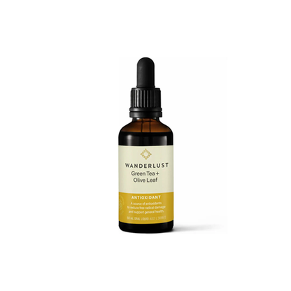 Wanderlust Green Tea + Olive Leaf Drops 50ml