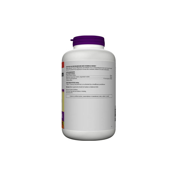 Webber Naturals Calcium Magnesium & Vitamin D 250 Tablets