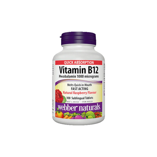 Webber Naturals Vitamin B12 1000 mcg Rasp
