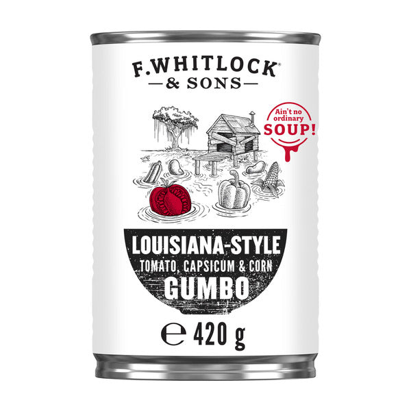 Whitlocks Soup Louisiana Style Tomato & Capsicum & Corn Gumbo Soup | 420g