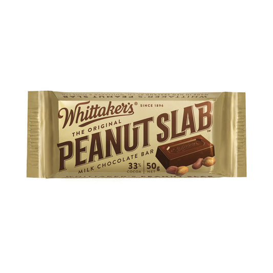 Whittakers Peanut Chocolate Slab | 50g x 2 Pack