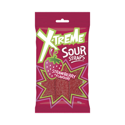 X-Treme Candy Sour Straps Strawberry | 160g