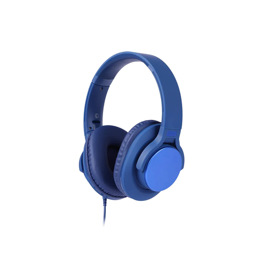 XCD Wired Foldable Over-Ear Headphones (Navy Blue)