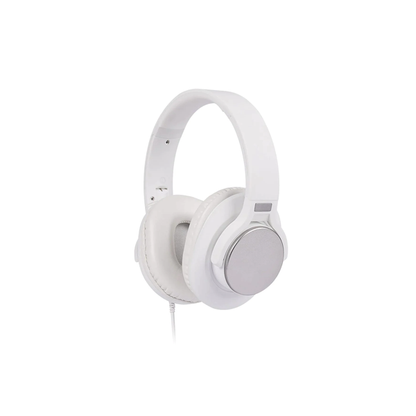 XCD Wired Foldable Over-Ear Headphones (White)