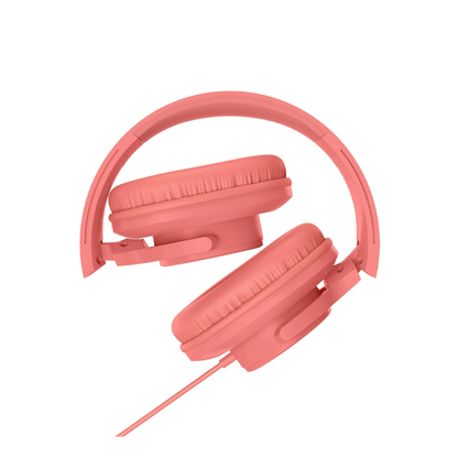 XCD XCD23008 Wired Foldable Over-Ear Headphones (Coral)