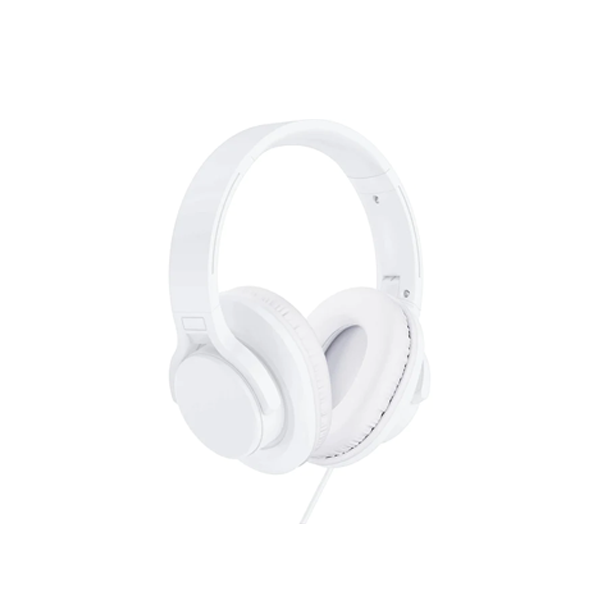 XCD XCD23008 Wired Foldable Over-Ear Headphones (White)