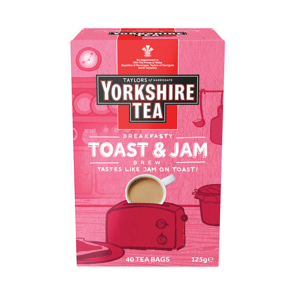 Yorkshire Tea Toast & Jam Tea Bags | 40 pack