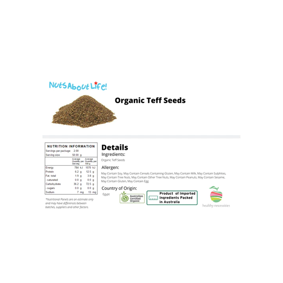 Organic Teff Seeds | 1Kg