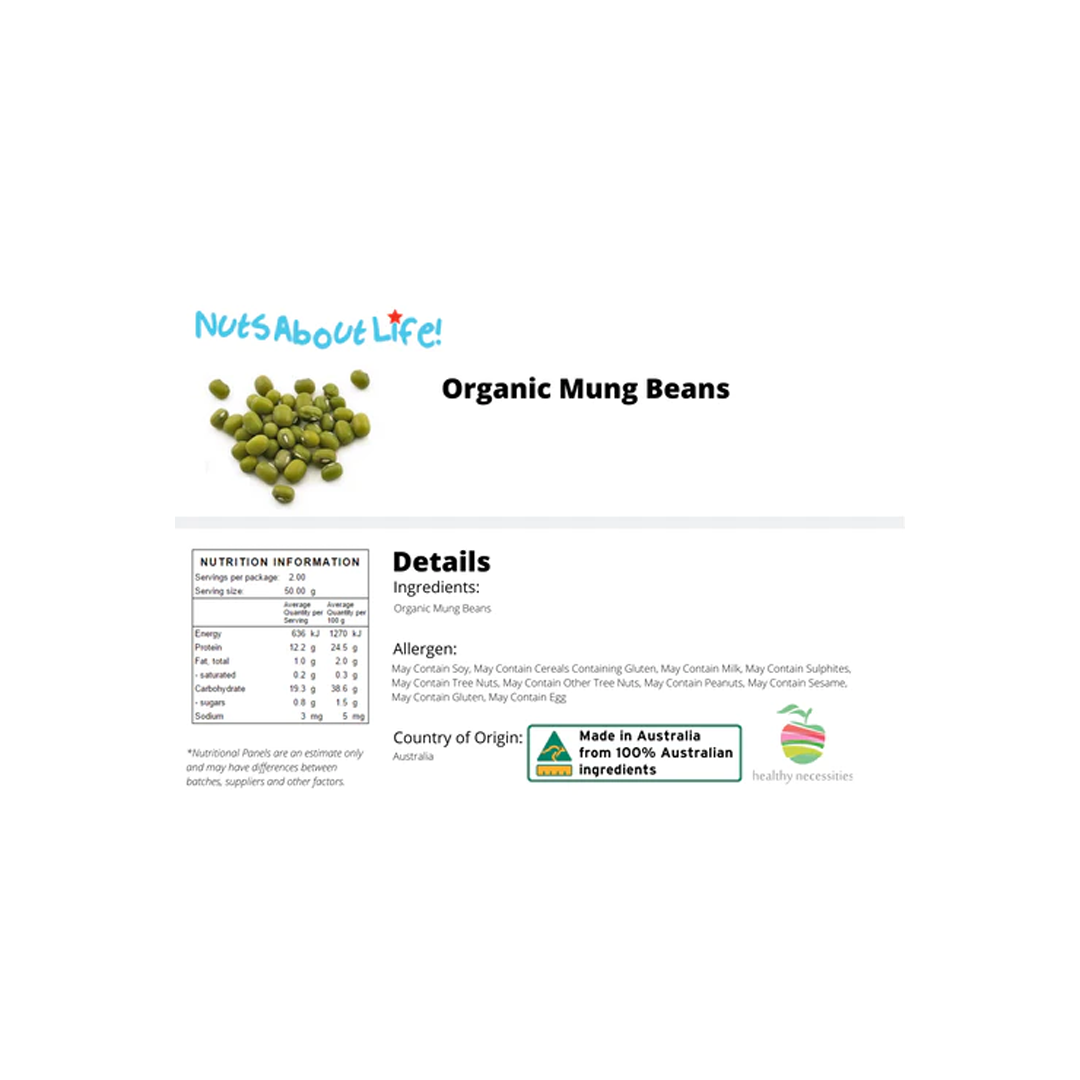 Organic Mung Beans | 1Kg