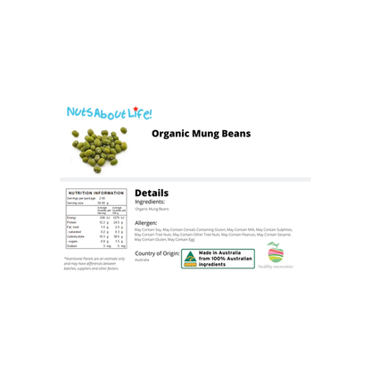 Organic Mung Beans | 1Kg