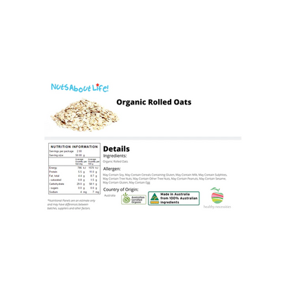 Organic Rolled Oats | 1Kg