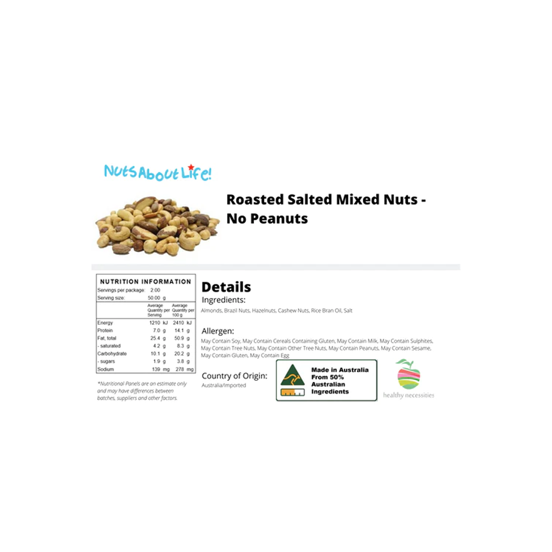Roasted Mixed Nuts Salted (No Peanuts) | 1Kg