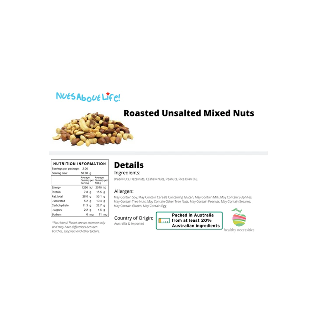 Roasted Mixed Nuts Unsalted | 1Kg