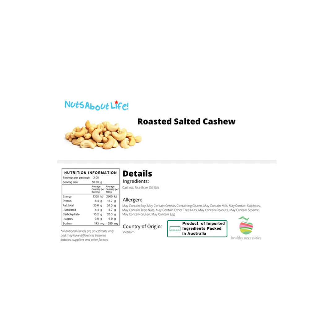 Roasted Salted Cashews | 1Kg