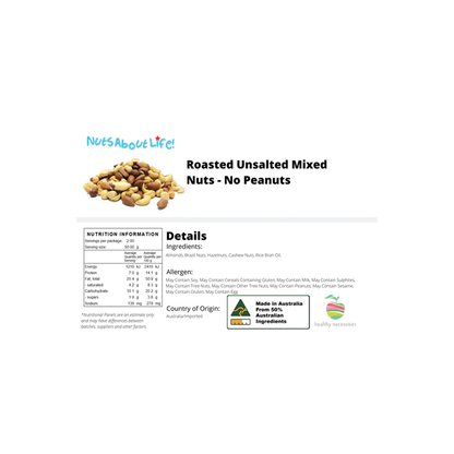 Roasted Unsalted Mixed Nuts (No Peanuts) | 1Kg